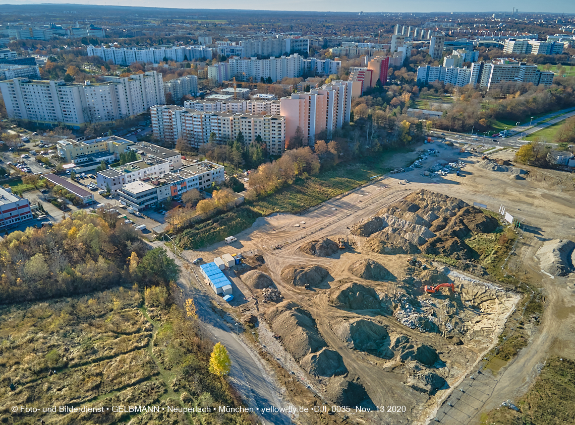 13.11.2020 - Piederstorfer Gelände und Alexisqaurtier am Karl-Marx-Ring in Neuperlach
